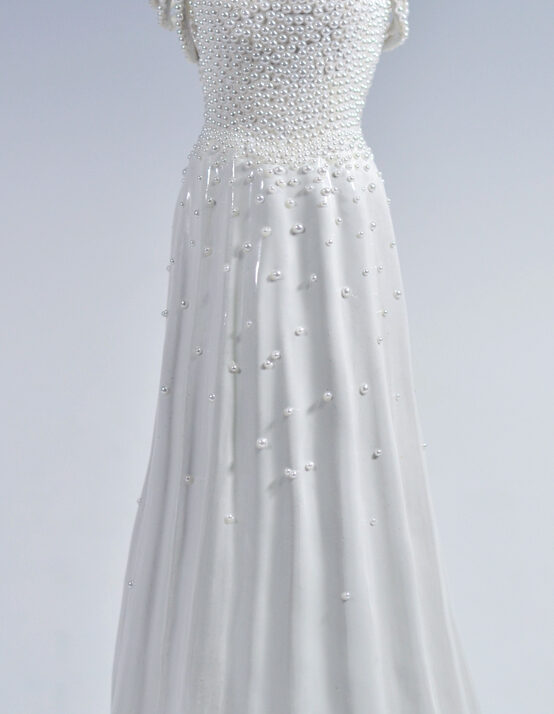 the pearl ballgown stonewear ceramics wedding dress