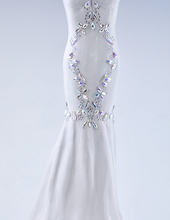 the crystal gown stonewear ceramics wedding dress