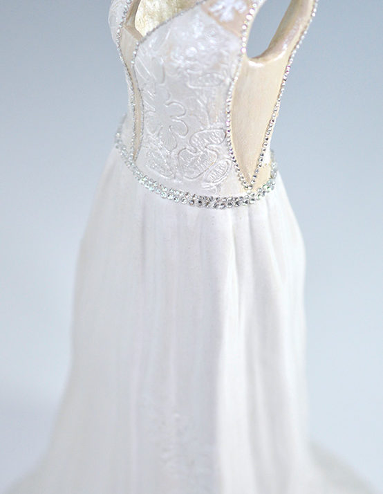 bria gown stoneware ceramic wedding dress