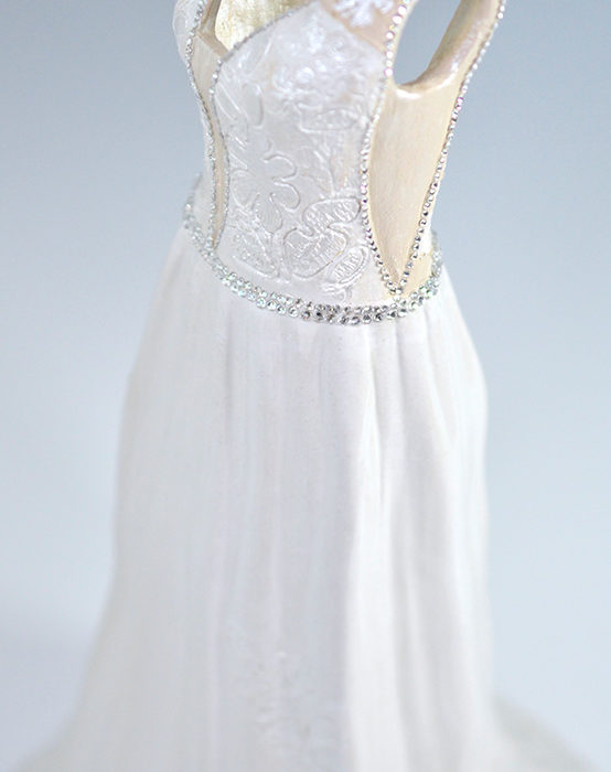 bria gown stoneware ceramic wedding dress
