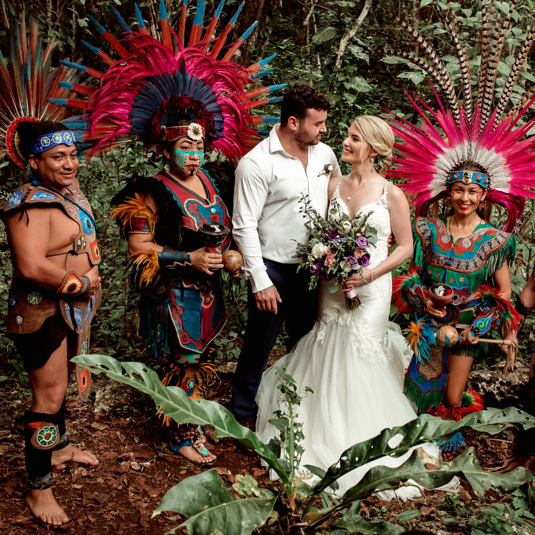 MayanPost A Dream Destination Wedding Commemorated in Stone